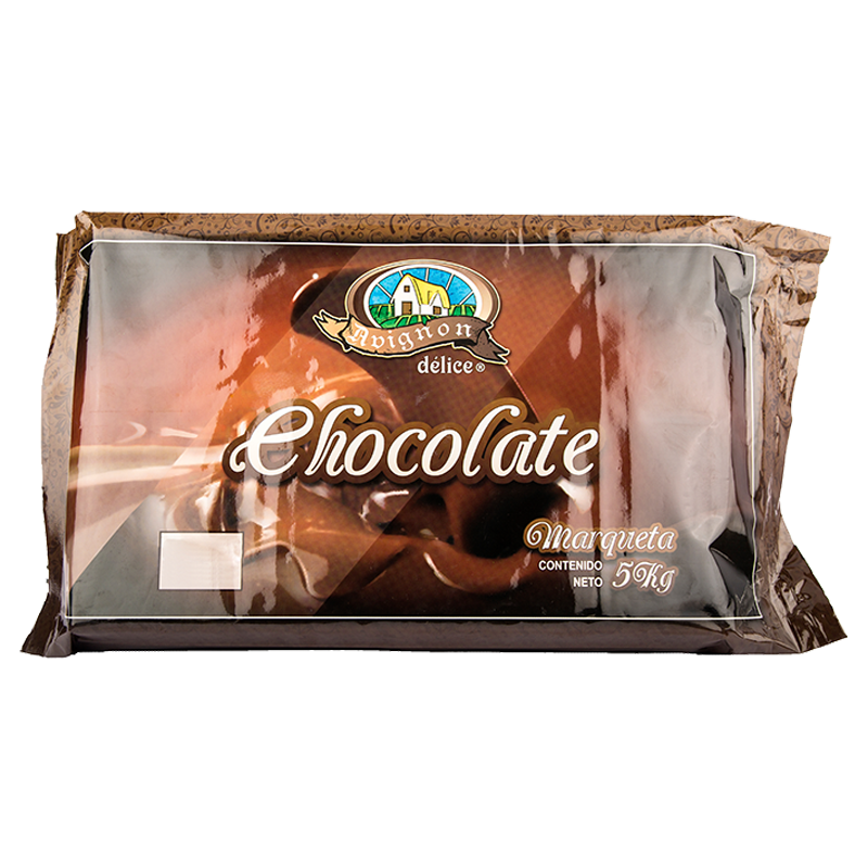 LIGHT CHOCOLATE BLOCK TURQUESA 1KG